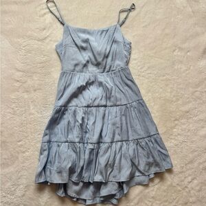 Princess Polly Sky Blue Gathered Dress
